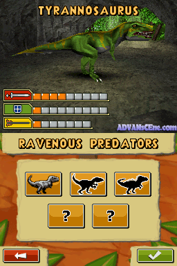 Combat of Giants Dinosaurs screenshot 3 for Nintendo DS